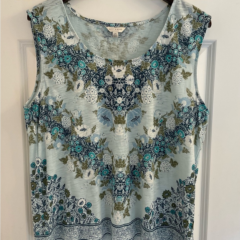 Lucky Brand Floral Print Tank Top - NWT - Size Large - Picture 3 of 9